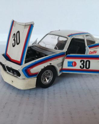 MODELLO BMW 3:0 CS RALLY WHITE BURAGO NO POLISTIL