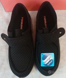 Pantofole ortopediche uomo nere nuove Podoline 44
