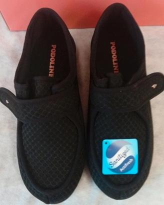 Pantofole ortopediche uomo nere nuove Podoline 44