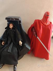 black series palapatine e guardia con trono