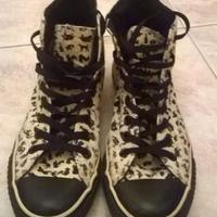 Converse All Star bianco/nero num 40