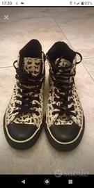 Converse All Star bianco/nero num 40