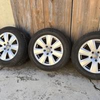CERCHI ORIGINALI AUDI 16 + GOMME INVERNALI BARUM
