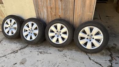 CERCHI ORIGINALI AUDI 16 + GOMME INVERNALI BARUM