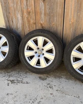 CERCHI ORIGINALI AUDI 16 + GOMME INVERNALI BARUM