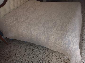 Coperta 2 piazze uncinetto puro cotone