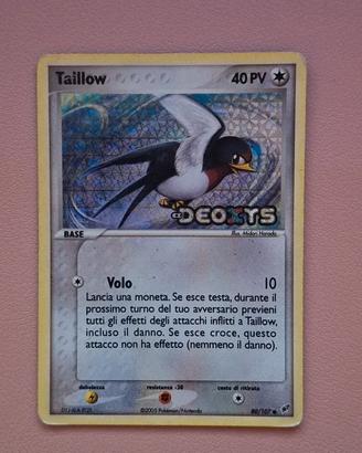 Carta Pokémon Taillow 80/107 Reverse Holo