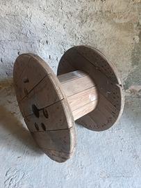 tavolo tavolino bobina avvolgicavo in legno