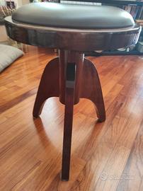 SGABELLO PER PIANOFORTE LEGNO MASSELLO