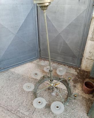 Dischi vetro ricambi lampadario vintage modernaria