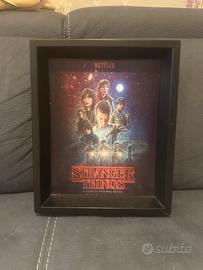 Quadro 3D Stranger Things originale Netflix