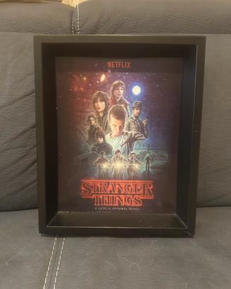 Quadro 3D Stranger Things originale Netflix
