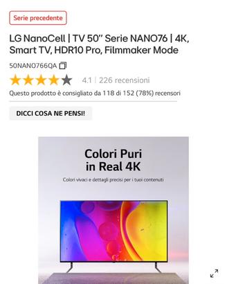 LG Nanocell 50NANO766QA