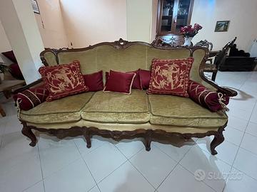 Divano poltrone stile barocco