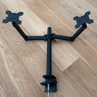 Braccio porta doppio monitor