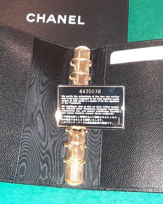 Chanel custodia agenda pelle caviar nera originale