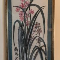 Quadro pittura cinese Sumi-E 