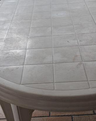 tavolo e sei sedie per terrazzo 