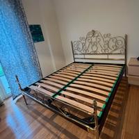 Letto matrimoniale in ottone