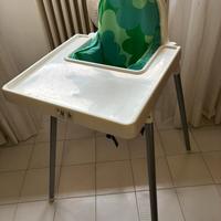 Seggiolone pappa con vassoio