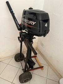 Mercury 4cv 4 tempi pari al nuovo,più carrellino