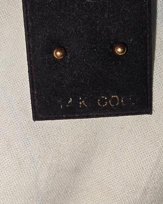 orecchini donna a perno nuovi oro 14k