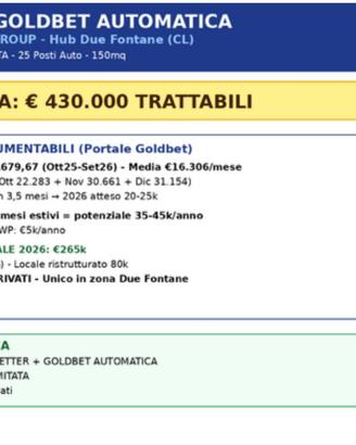 Agenzia better+ goldbet automatica