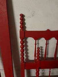 Letto in legno stile country