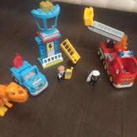 LEGO DUPLO La torre del T. rex + Camion Pompieri