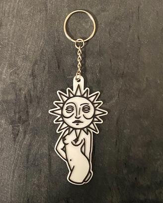 Portachiavi Sole Bianco