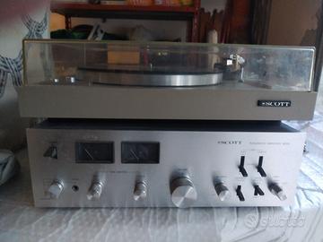 Amplificatore Scott 420A + Giradischi Scott PS-17A