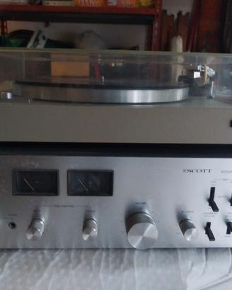 Amplificatore Scott 420A + Giradischi Scott PS-17A