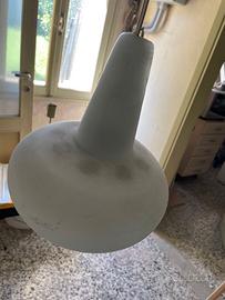 LAMPADARIO IN VETRO ANNI 50