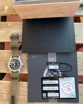 Hamilton khaki field 36mm 250th anniversario