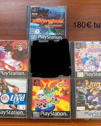 Lotto giochi PS1 play station