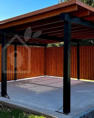 Tettoia in legno 6x6 m – 36 mq – Struttura solida