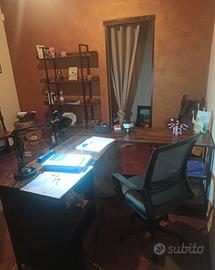 scrivania stile industrial a L