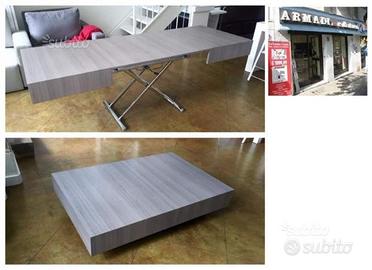 Tavolino trasformabile a roma ulisse legno l