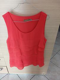 canotta elegante con balze