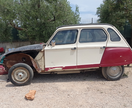 Citroen Dyane 6 d'epoca inizio restauro completa