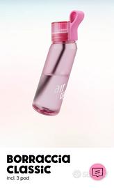 Borraccia  air up con pod rosa