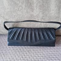 borsetta donna elegante blu raso nuovissima