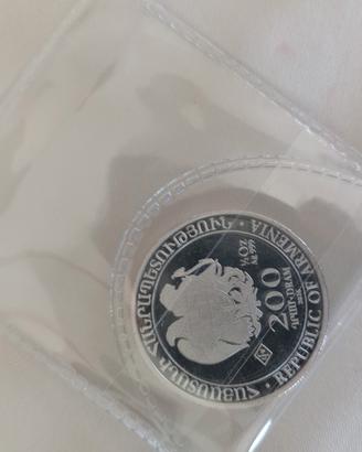 Moneta da Collezione 200 Dram Armenia Arca Di Noè 