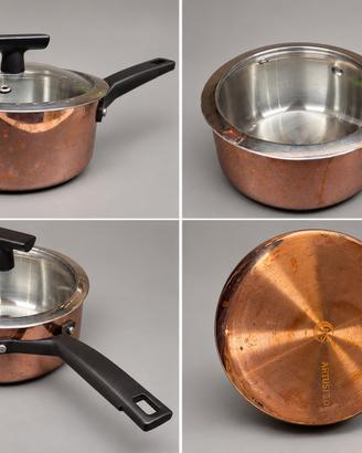 ARTUSI CASSERUOLA in rame+COPERCHIO misura 16