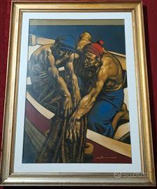 I Pescatori" - Antonio Bazzini (Roma, XX sec)