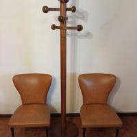 Appendiabiti + due sedie vintage