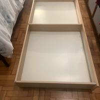 Cassettoni con rotelle da mettere sotto il letto