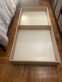 Cassettoni con rotelle da mettere sotto il letto