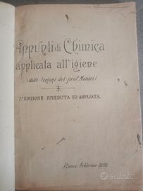 APPUNTI DI CHIMICA APPLICATA ALL' IGIENE