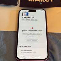 iphone 16 con possibilità di Apple care 